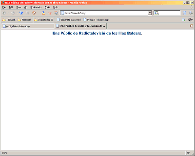 Este es el web oficial de IB3 el 1 de marzo de 2005